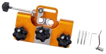 JISADER Kettensägen-Spitzer-Schablone Kettensägen-Spitzer Handkurbel-Kettensägen vorrichtung, Orange