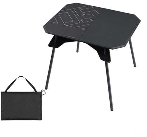 EasyByMall Table de camping à pieds amovibles avec hauteur réglable, parfaite pour les réunions en plein air et les pique-niques (vert)