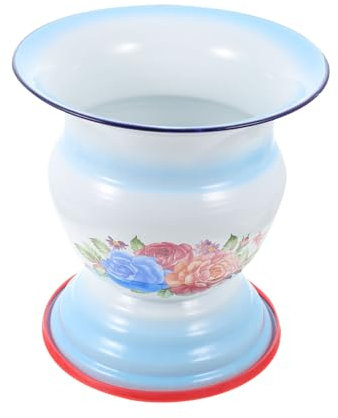 Healeved 1 Satz Emaille Spucknäpfe Gefälscht Urineimer Mit Deckel Retro-urinal-eimer-topf Kreative Töpfchen Spucknapf Reisetöpfchen Fürs Auto Auto Töpfchen Urinflasche Wehe Eisen