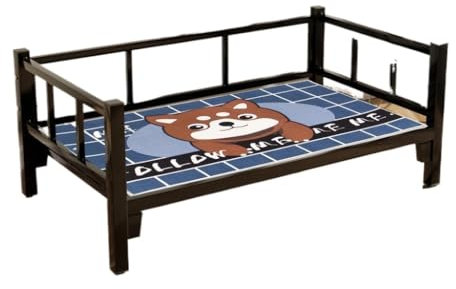 OZWYCY Haustierbett Hundehütte Vier Jahreszeiten Universal Sommer Hundebett Feuchtigkeitsbeständige Off-The-Ground Hundematte Haustierbett Feldbett Hund Katzennest(XL)