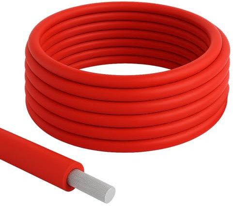 Premium X Cable solar 10 m 6 mm² H1Z2Z2-K 1500 V CC rojo cobre estañado fotovoltailk PV cable solar cable de conexión solar cable de conexión solar