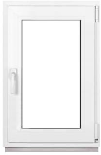 Framex Ventana de plástico blanco ancho x alto 55 x 80 cm (550 x 800 mm) 3 compartimentos (32 mm) giratorio basculante DIN izquierda – Premium – Todos los tamaños