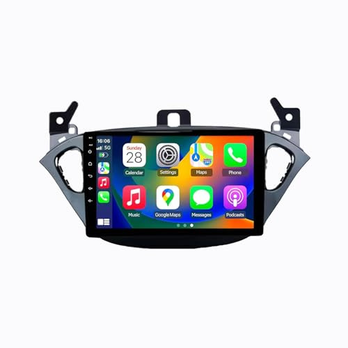 9 Android 15 Pantalla Táctil Radio 2 DIN Coche Pantalla para Opel Corsa E 2015-2019 con Enlace Espejo/GPS/FM/BT/Ventilador de refrigeración/Reproductor Multimedia(8+256G)