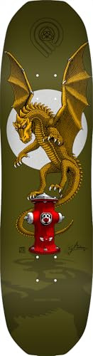 Powell Peralta Andy Anderson Hydrant 7-lagiges Ahorn-Skateboard-Deck, Grün, 21,3 x 81,36 cm