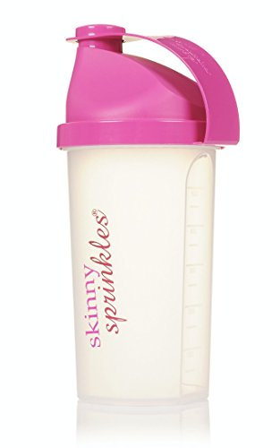 Skinny Sprinkles Shaker Bottle with Grid Mesh Mixing Technology | for Pre Workout Drinks, Meal Replacement Shakes or Water | Durable, Leakproof & BPA Free