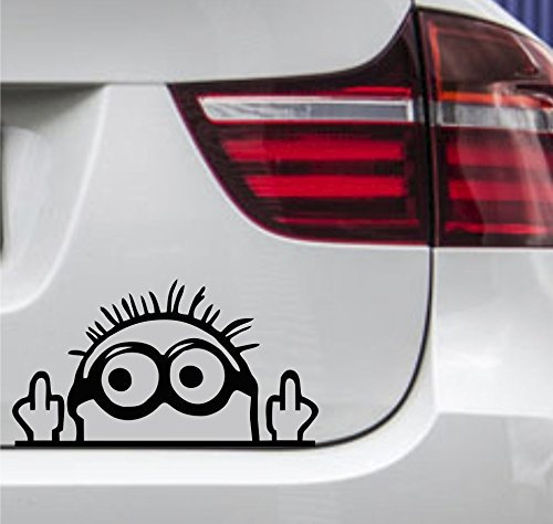 wDesigns Autoaufkleber Mini Stinkefinger Tuning Aufkleber Sticker JDM OEM 15x9cm