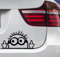 wDesigns Autoaufkleber Mini Stinkefinger Tuning Aufkleber Sticker JDM OEM 15x9cm