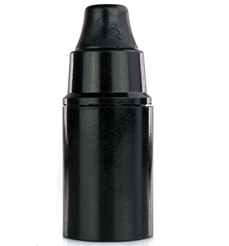 5x Stück - E14 Retro Lampenfassung aus Bakelit, Fassung Glattmantel schwarz mit Klemmnippel