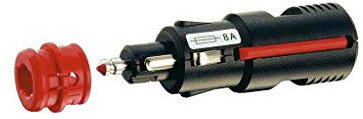 67722000 Stecker für KFZ-Zigarettenanzünder Schraubklemme 8A schwarz PRO CAR