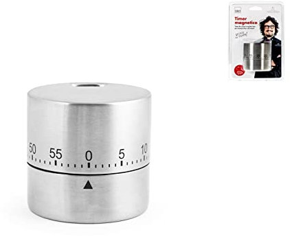 H&H Alessandro Borghese Timer Cucina, Inox