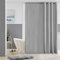 Furlinic 180x180 Duschvorhang Anti-schimmel in Badezimmer Vorhang für Badewanne Dusche, Textile Vorhänge aus Stoff Wasserdicht Waschbar, mit 12 Duschvorhangringe Grau.