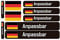 Flaggenaufkleber mit personalisiertem Namen für Fahrräder, Motorräder, Autos und Elektroroller. Wasserdichtes selbstklebendes Vinyl für Fahrzeuge (Color1, Small)