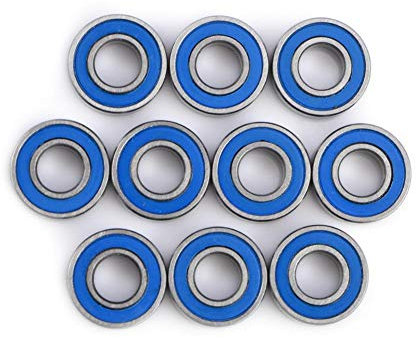 Deep Groove Kugellager, 10 Stück MR115-2RS Double Shield Miniaturlager, Doppelrillenkugellager Doppelschild Doppelt Abgedichtetes Lager PräZisionskugellager, 5x11x4mm