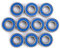 Deep Groove Kugellager, 10 Stück MR115-2RS Double Shield Miniaturlager, Doppelrillenkugellager Doppelschild Doppelt Abgedichtetes Lager PräZisionskugellager, 5x11x4mm