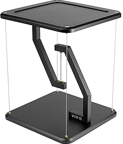 VIVO Support de haut-parleur de table anti-gravité - 30,5 cm - Plate-forme flottante moderne - Pour la maison et le bureau - Noir - STAND-TEN01B