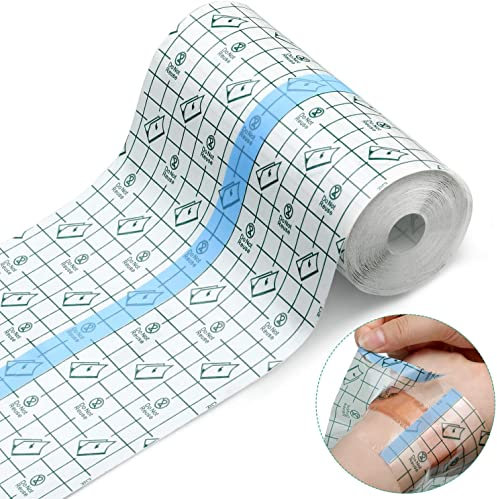 Wasserdicht Transparent Bandage 15cm x 10m Duschpflaster Wasserfest Groß Folienverband Transparentes Pflaster Rolle Wasserdichtes Pflaster Antiallergisch zum Sport Duschen (15cmx10m)