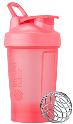 BlenderBottle Classic V2 Shaker Bottle Perfect for Protein Shakes and Pre Workout, 20-Ounce, Light Pink