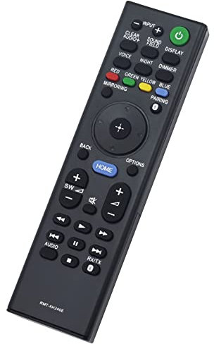 VINABTY Télécommande de rechange pour barre de son Sony Home Cinéma HT-XT2 HT-CT790 HT-NT5 SA-NT5 SA-WNT5 SA-WCT790 SA-CT790 Télécommande RMT-AH240E