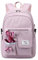 FANDARE Beiläufig Rucksack Schulrucksack Schulranzen Daypacks mit 15.6 Zoll Laptopfach Schultaschen Mädchen Junge Schultaschen mit Plüsch Anhänger für Universität Reisen Freizeit Arbeit
