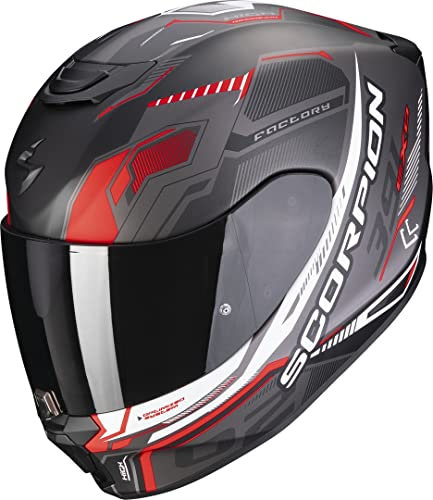 EXO 391 Skin XS Nero Opaco-Argento-Rosso