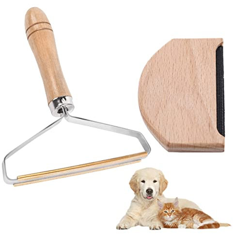 Fusselentferner und Kaschmir-Kamm-Set, tragbarer, doppelseitiger Fusselrasierer, manueller Tierhaarentferner, wiederverwendbarer Mini-Teppichschaber, Werkzeug für Kleidung, Fuzz, Tierhaare