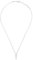 Breil Hatchet Jewel Light Row Collection, Silver Drawn Steel Men's Pendant Unique Measure with Cubic Zirconia - TJ3360, Min. Länge: 47 cm, Max. Länge: 52 cm, Alloy Steel, Cubic Zirconia
