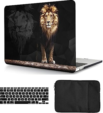 Funda Compatible con Macbook Pro 16 Pulgadas 2020 Versión Modelo A2141 con Touch Bar y Touch ID, Carcasa Rígido de Plástico Cubierta Protectora & Cubierta de Teclado & Bolsa, Leone