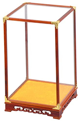 WOFASHPURET Ausstellungsbox für Buddha-Statuen Boxen für Sammlerstücke Vitrine aus durchsichtigem Acryl Container Fußbälle transparente Vitrine Modell Halter Spielzeug Ausstellungsstand Glas