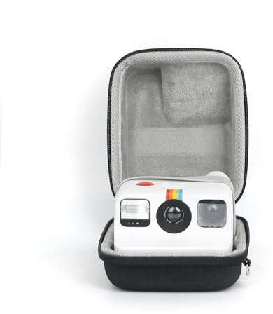 Rieibi Étui de transport rigide pour appareil photo Polaroid Go Instant Mini – Sac de transport en EVA pour appareil photo Polaroid Go 9035/9071/9070 avec sangle et poche pour accessoires