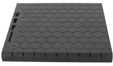Diyeeni Externes USB 3.0-DVD-Laufwerk mit Zwei Anschlüssen, Plug-and-Play-Hochgeschwindigkeits-Datenübertragung, Multifunktional, Kompatibel mit, MacOS