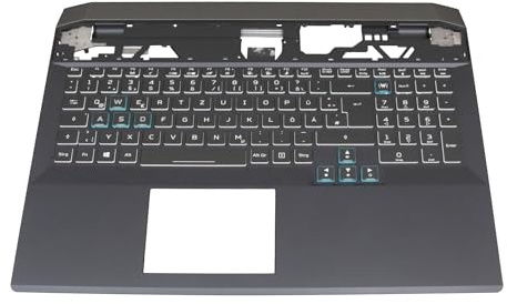Acer 6B.QCPN7.011 Original Tastatur inkl. Topcase DE (deutsch) schwarz | mit Backlight für Predator Helios 500 (PH517-52)