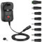 HoneTeek 41W Universal AC/DC Power Supply 41W Adaptor Switching Power Supply with 8 Tips Adapter Tips for 6V-24V Household Electronic Devices,Tablet LCD LED Light Charger Android TV Box Tablet