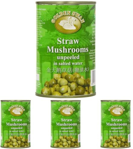 Golden Swan Brand Straw Mushroom 425 g (Pack of 4)