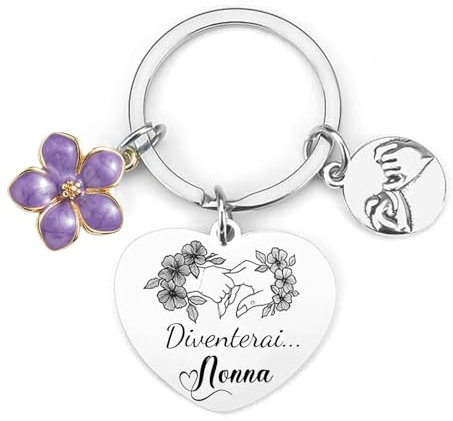 JRZDFXS Cadeau grand-mère porte-clés cadeau annonce grossesse cadeau annonce grossesse grands-parents idées cadeaux pour grand-mère, anniversaire cadeaux grand-mère cadeau cadeau fête de grand-mère,