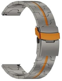 Cinturino in titanio da 22 mm adatto for Huawei Watch GT5 GT4 46mm Watch 4/4 Pro Smart Watch Band for Amazfit Balance GTR 4 3 2 Bracciale da lavoro(Titanium orange,For Huawei GT 4 46mm)