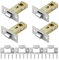 Lot de 4 loquets de porte tubulaires de 45 mm pour porte intérieure, loquets à mortaise tubulaires avec vis polies, silencieux, compatibles avec diverses poignées de serrure de porte