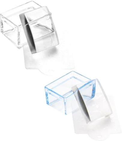 Healeved Nail Art Seal 2Pcs Rectangular Nail Stampers for Manicure and Pedicure Design Tools Home and Salon Use