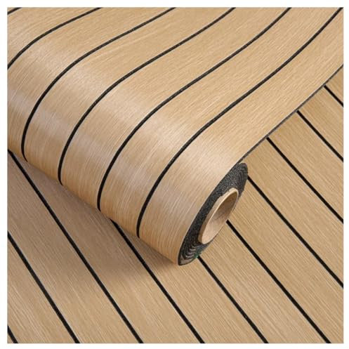 Cozylkx Holzlamellen-Wandpaneel, 40 x 300 cm, Selbstklebend, 3 Mm Dick, Tapete, Dekorative 3D-Wandpaneele Für Wand, Decke, Küche, Schlafzimmer