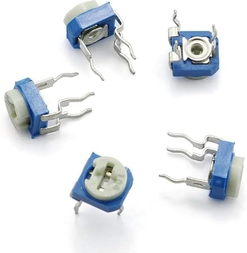 Kaiserberg 200k Ohm Ω variabler Widerstandstrimmer (oben einstellbares Potentiometer), 5 Stück