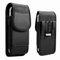 Baiyian Vertikal Oxford Handy Gürteltasche mit Kartenschlitz Gürtelclip Starkem Magnetverschluss, Handytasche Gürtel Kompatibel für iPhone 16 Pro Max 16 15 Plus Galaxy A55 A35 A15 A14 A25 - Schwarz