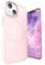 LUNOVATE Magnetic Shockproof for iPhone 14/13 Case, 14FT Protective Cover, Anti-Slip Texture Translucent Matte Phone Case with 2 Screen Protector for iPhone 14 / iPhone 13 - Pink Matte