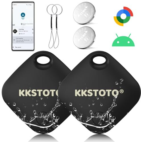 Airtag Android, Localizador GPS Android, Impermeable Bluetooth Tag, Rastreador para Maletas de Viaje, Tag Localizador de Objetos Compatible con Google Encontrar mi Dispositivo App