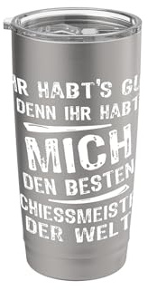 Bester Schiessmeister Doppelwandiger Edelstahl-Thermobecher