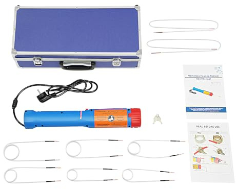 Chauffage à induction magnétique 1100 W sans flamme avec 6 bobines chauffantes, appareil de chauffage à induction pour voiture pour enlever les boulons et les écrous