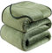 HOZY Kuscheldecke Flauschig Decke Fleecedecke - Wohndecke Warm Winter Weich, Kuscheldecke XXL, Decke Couch Blanket, Kuscheldecke Große, Sofa überwurfdecke, Kuscheldecke Grün, 220x240cm
