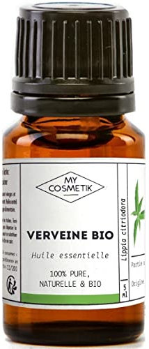 MY COSMETIK - Huile Essentielle de Verveine BIO AB - Issue de l'agriculture Biologique - Chémotypées HEBBD/HECT - 100% pure et naturelle - Certifié ECOCERT - Fabriqué en France - 2 ml