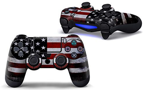 Skins Aufkleber für PS4 Controller (für Sony Playstation 4 DualShock Wireless Controller), Amerika Flagge