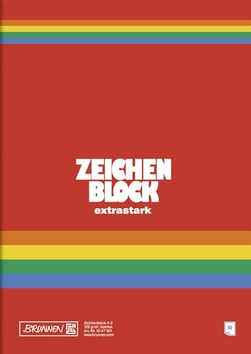 BRUNNEN 1026366688 10X Zeichenblock A2 125g 10Bl, MDF
