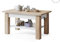 All4All Couchtisch Astra - Kaffeetisch - Wohnzimmertisch – Sofatisch mit Ablage - höhenverstellbar - kompakte Größe - Sofatisch - 110x68cm - 05 - Sonoma Eiche + WEIß