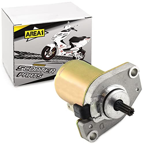 Area1 Ersatz Anlasser Starter Motor 50ccm Kompatibel mit Aerox Neos Jog, F10 F12 F15, Tec Runner, RS Ultima, GT Union, Motowell,